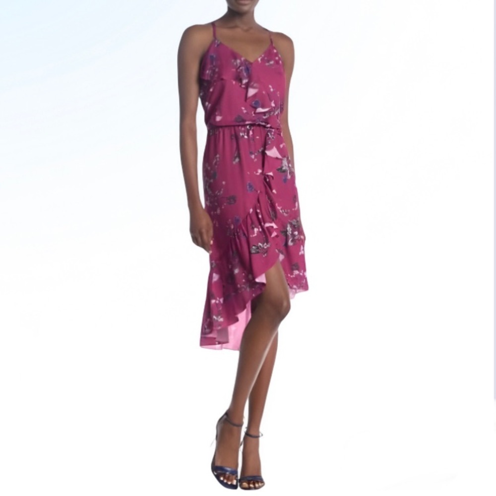 Parker Ruffled Wrap Dress (Delfina)